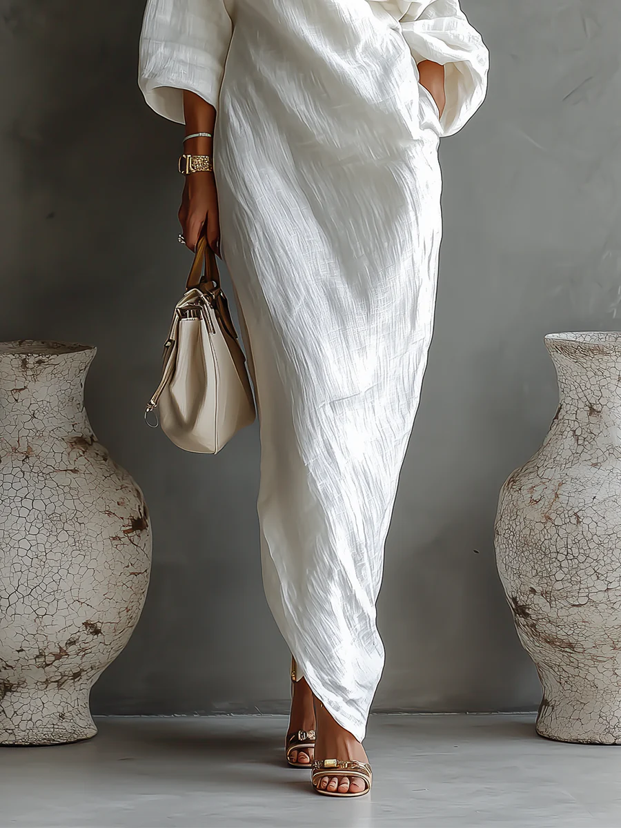 Vivienne | Robe Maxi Asymétrique Et Élégante